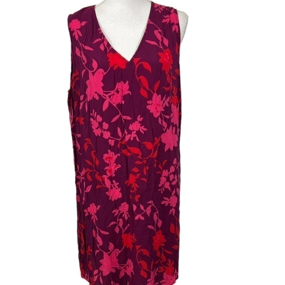 SeaFolly Floral Tank Shift Sleeveless Dress Cover Up